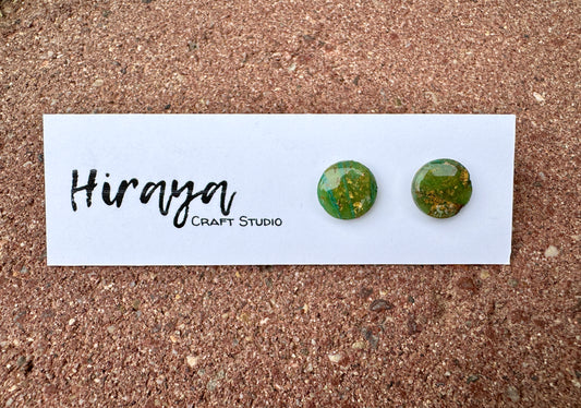 Handmade Polymer Clay Stud Earrings - Colorful Minimalist Earrings | Hypoallergenic | Cute Fruit, Marbled and Textured Styles | Gift for Her