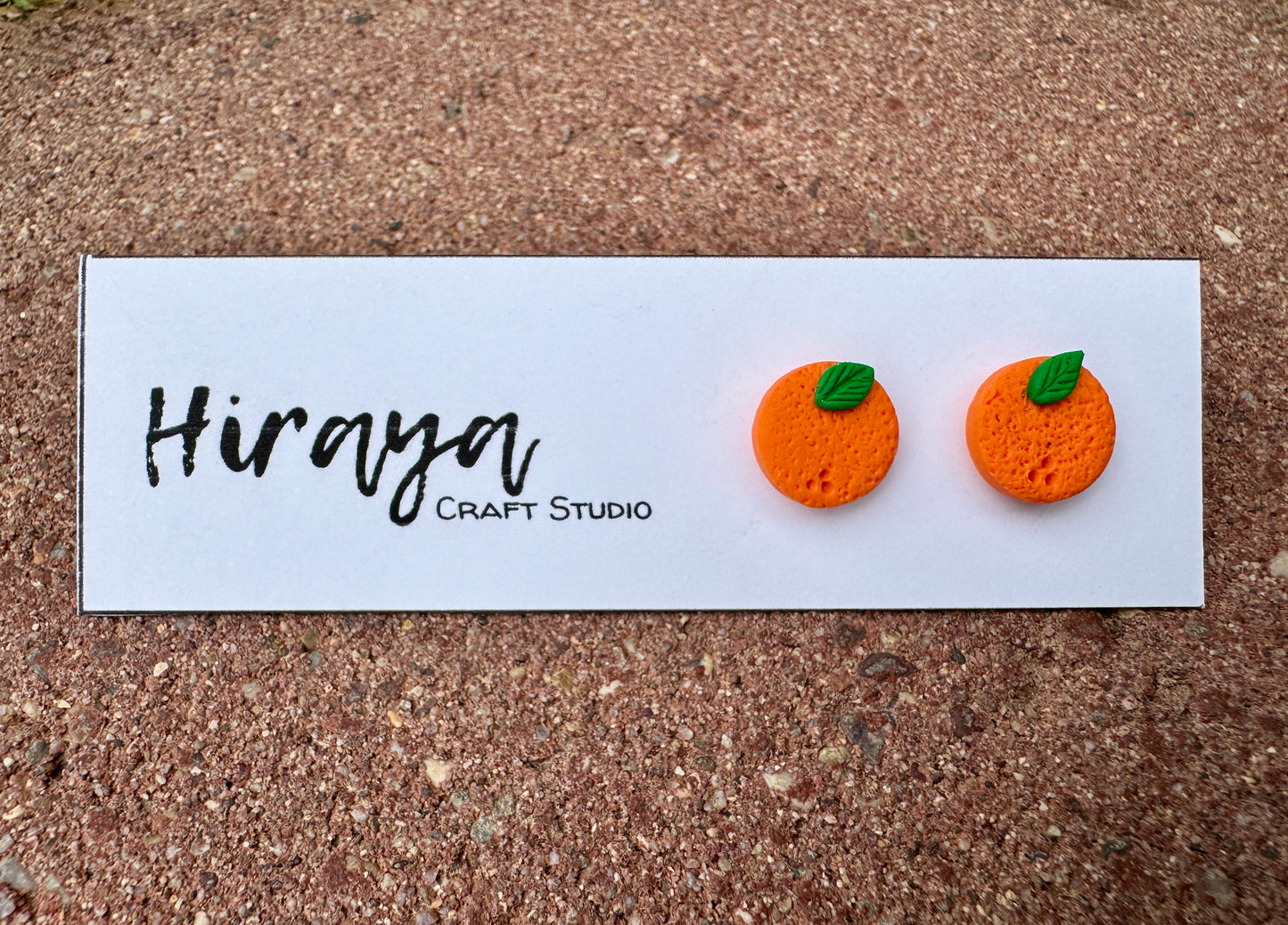 Handmade Polymer Clay Stud Earrings - Colorful Minimalist Earrings | Hypoallergenic | Cute Fruit, Marbled and Textured Styles | Gift for Her