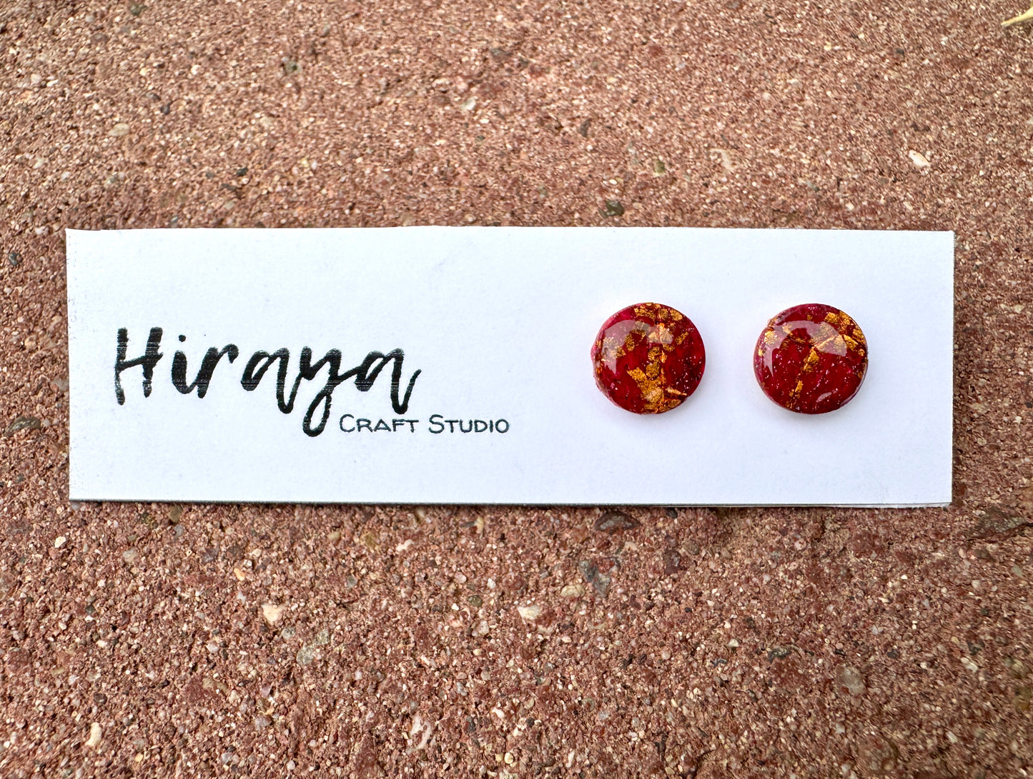 Handmade Polymer Clay Stud Earrings - Colorful Minimalist Earrings | Hypoallergenic | Cute Fruit, Marbled and Textured Styles | Gift for Her