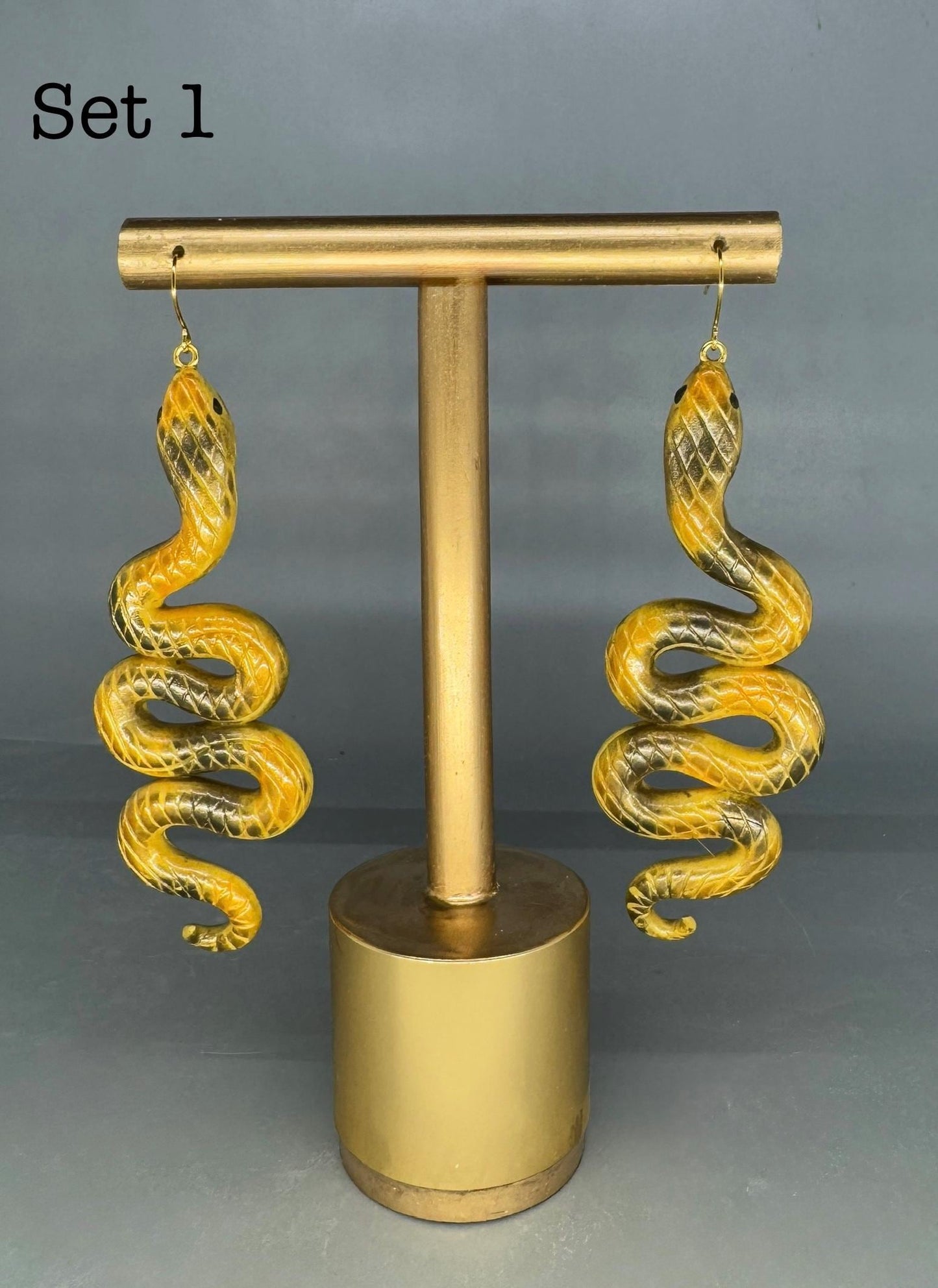 Boho Snake Earrings, Edgy and Bold with Intricate Details Dangle Earrings, Halloween Earrings